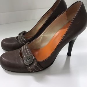 Miss Sixty Mary Jane  Brown Pumps